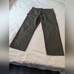 Wrangler Riggs Pants Mens 38x30 Olive Green Workwear Carpenter Ripstop Utility.